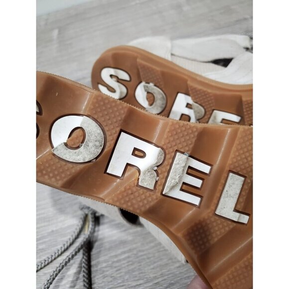 Sorel Women’s Sandals Joanie II Lace Up Wedge Size 9 Neutral Suede Outdoors - Picture 7 of 14